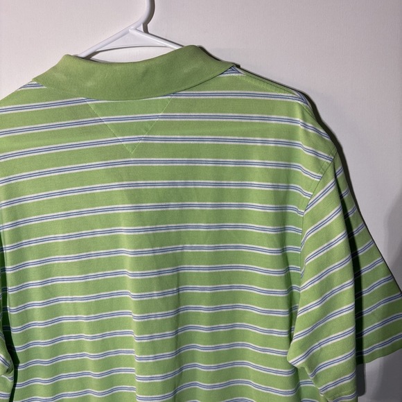 VTG Tommy Hilfiger Pga National Golf Polo Men's Large Green Striped ultra-fresh - Picture 11 of 16
